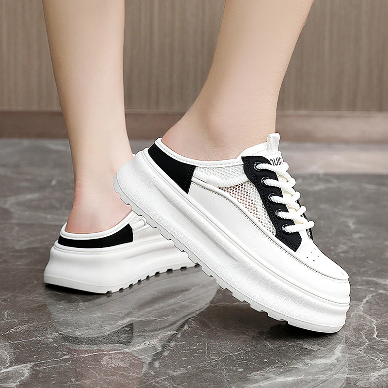 Damen Slipper Sneakers mit ergonomischem Komfort und atmungsaktiver Mesh-Oberfläche Heidi Mode - Image 2