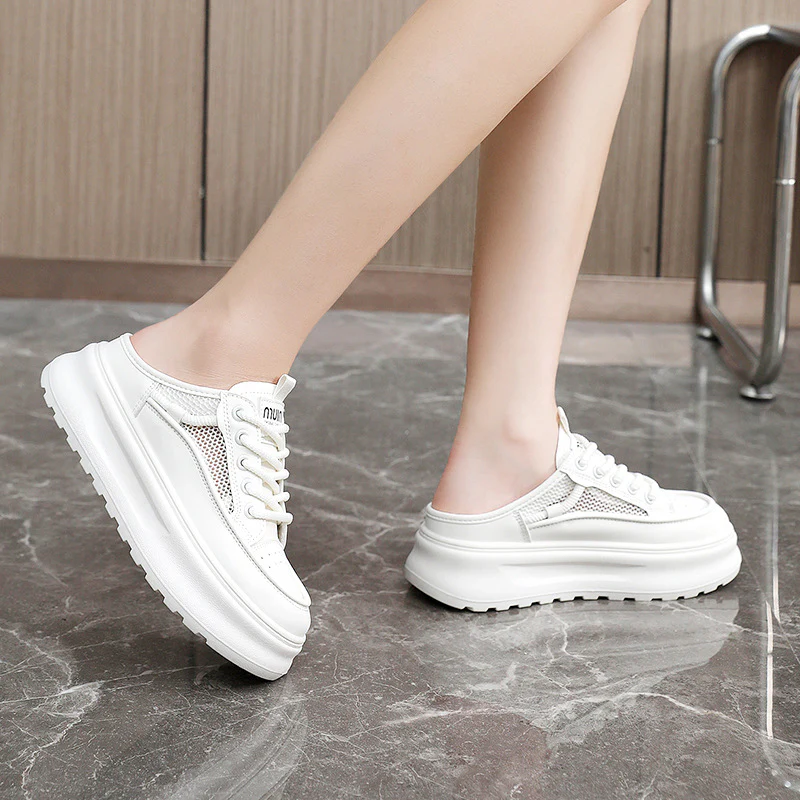 Damen Slipper Sneakers mit ergonomischem Komfort und atmungsaktiver Mesh-Oberfläche Heidi Mode - Image 3