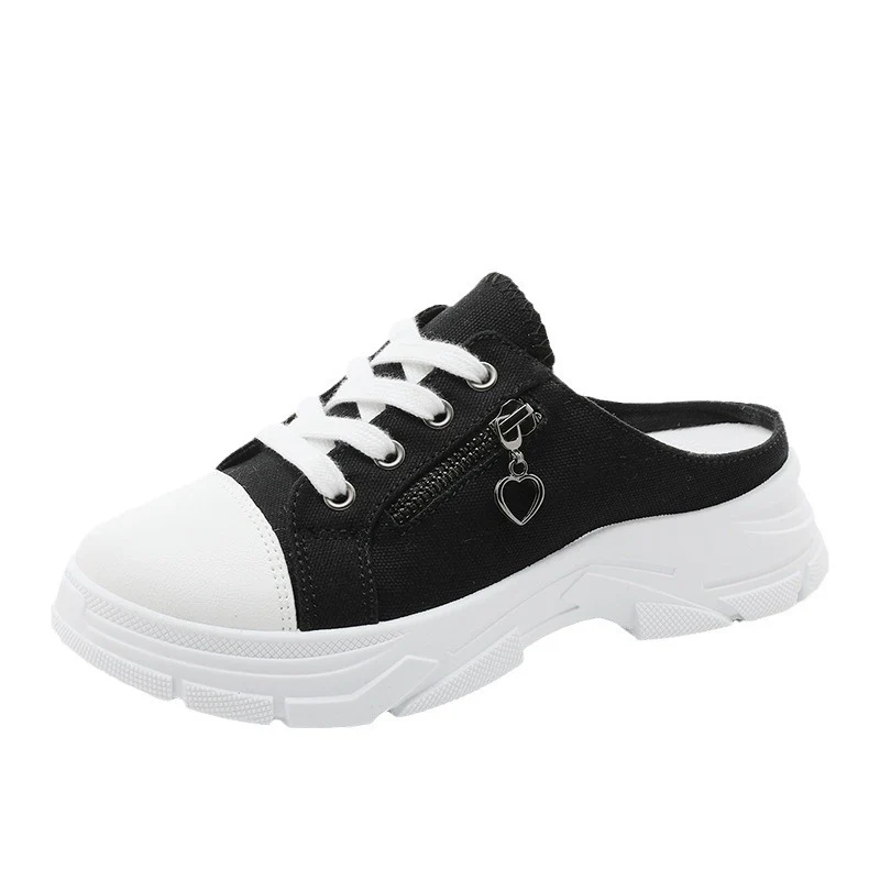 Damen Slipper Sneakers mit praktischem Reißverschluss und sportlicher Sohle Heidi Mode - Image 5
