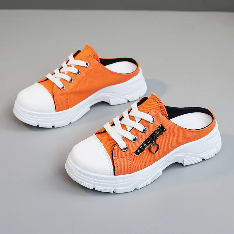 Damen Slipper Sneakers mit praktischem Reißverschluss und sportlicher Sohle Heidi Mode - Image 6