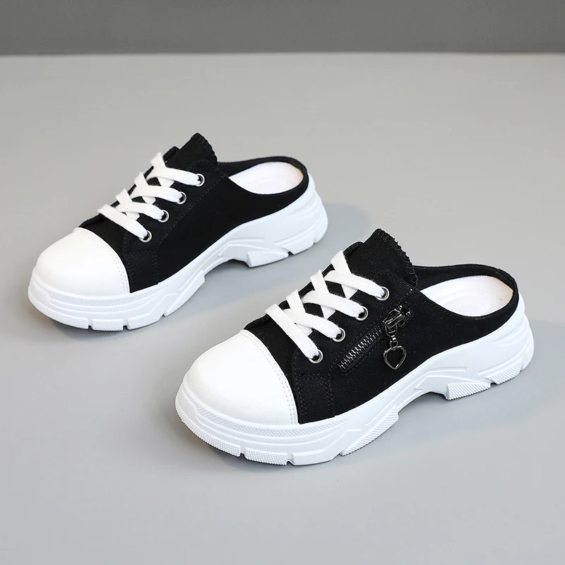 Damen Slipper Sneakers mit praktischem Reißverschluss und sportlicher Sohle Heidi Mode - Image 8