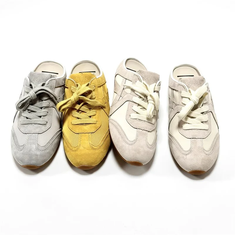 Damen Sneaker im lässigen Slipper-Stil mit atmungsaktivem Mesh und modischem Wildleder Heidi Mode - Image 4