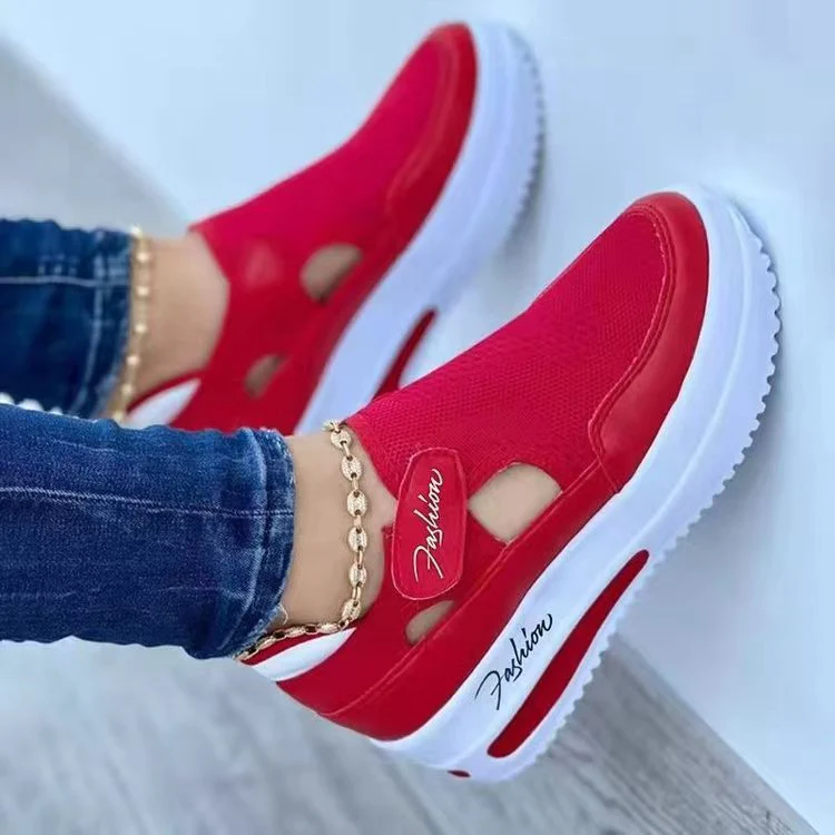 Damen Sneaker mit atmungsaktiver Netzstruktur und modischer Sohle Heidi Mode - Image 3