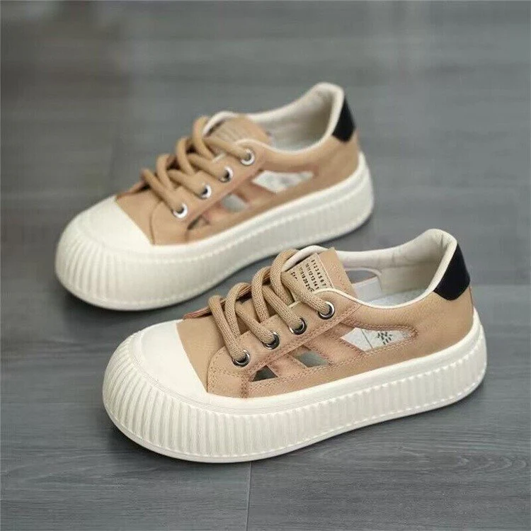 Damen Sneaker mit atmungsaktiver Oberflächenstruktur und rutschfester Gummisohle Heidi Mode
