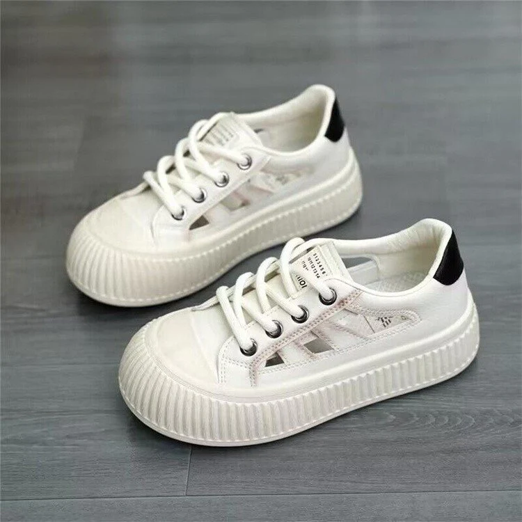 Damen Sneaker mit atmungsaktiver Oberflächenstruktur und rutschfester Gummisohle Heidi Mode - Image 2