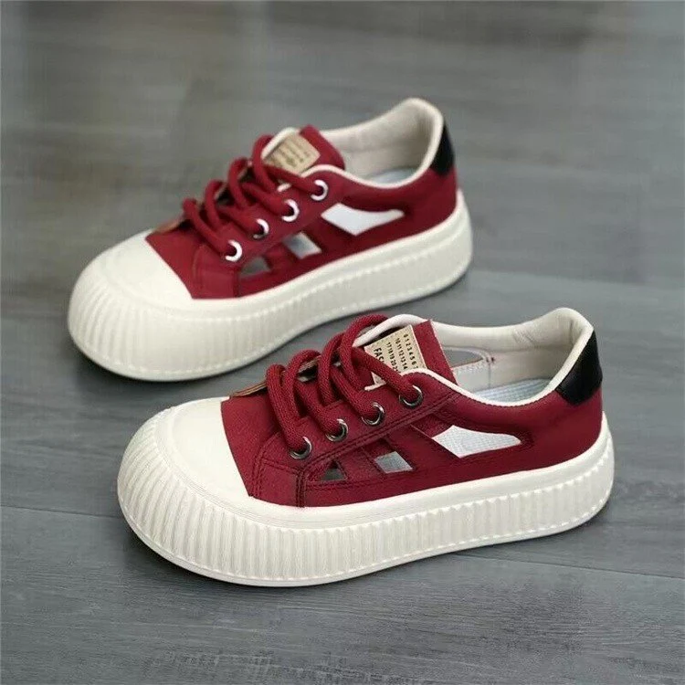 Damen Sneaker mit atmungsaktiver Oberflächenstruktur und rutschfester Gummisohle Heidi Mode - Image 3