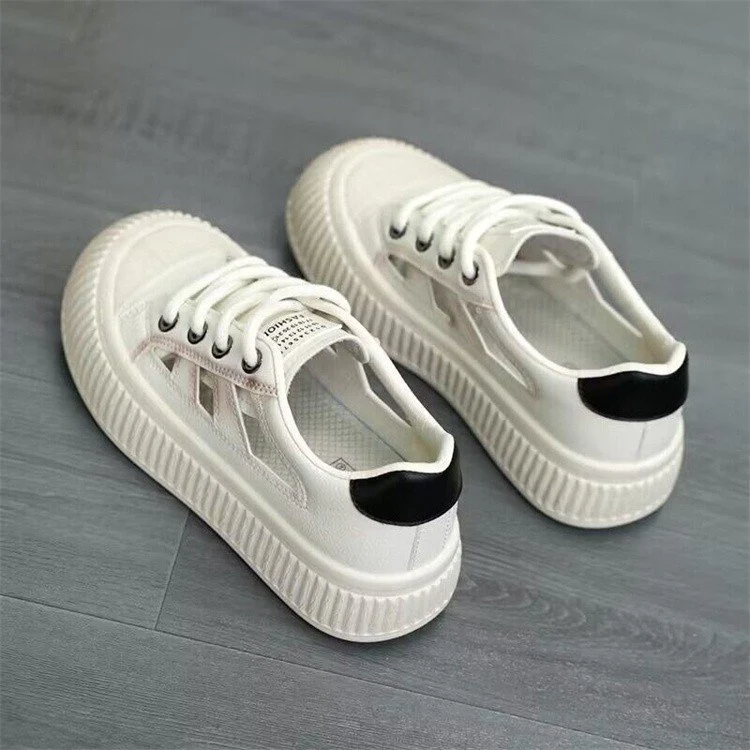 Damen Sneaker mit atmungsaktiver Oberflächenstruktur und rutschfester Gummisohle Heidi Mode - Image 4