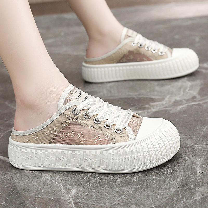 Damen Sneaker mit atmungsaktiver Obermaterialstruktur und elastischem Futter Heidi Mode - Image 3