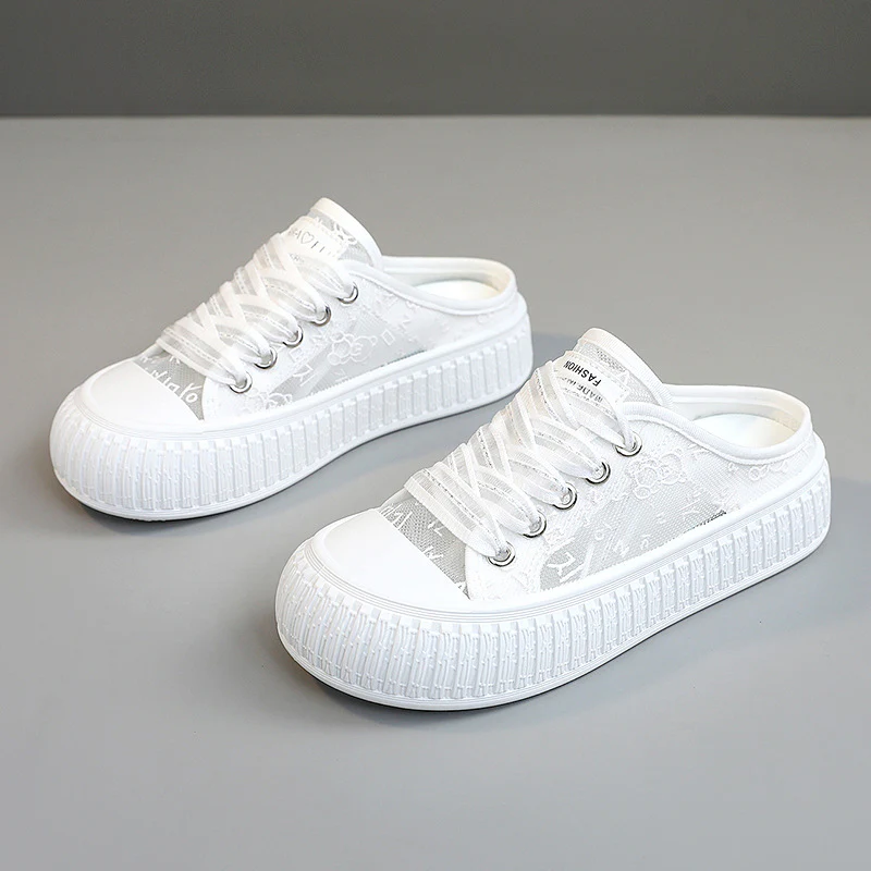 Damen Sneaker mit atmungsaktiver Obermaterialstruktur und elastischem Futter Heidi Mode - Image 6