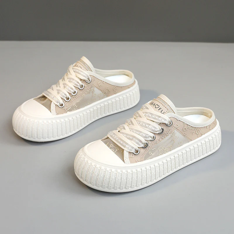 Damen Sneaker mit atmungsaktiver Obermaterialstruktur und elastischem Futter Heidi Mode - Image 7