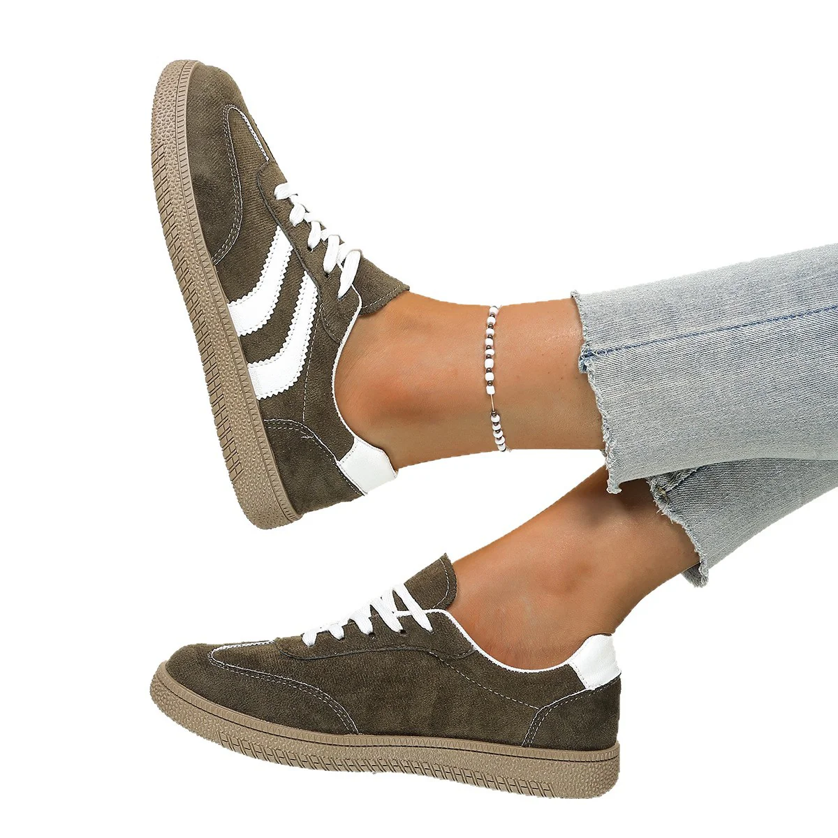 Damen Sneaker mit bequemer Polsterung und modischen Akzenten Heidi Mode - Image 5