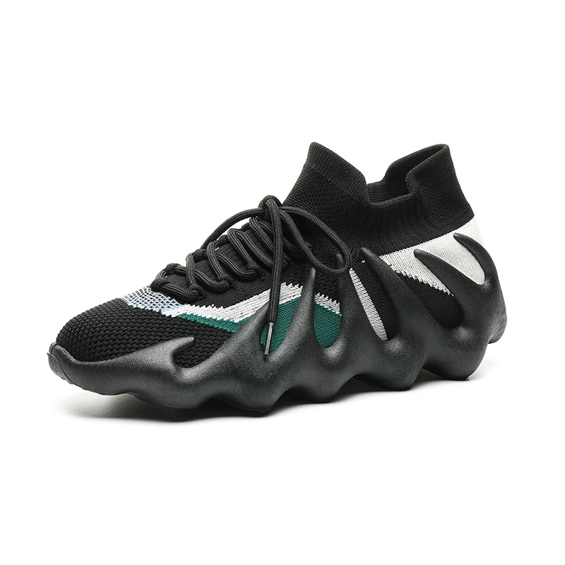 Damen Sneaker mit elastischem Strickoberteil und stoßdämpfendem Sohlenprofil Heidi Mode - Image 5