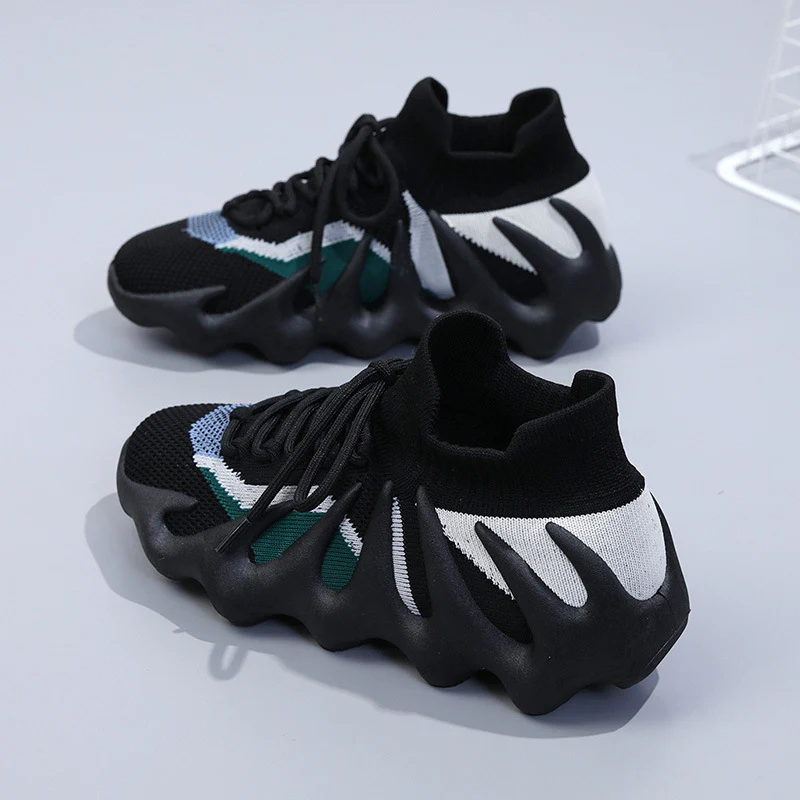 Damen Sneaker mit elastischem Strickoberteil und stoßdämpfendem Sohlenprofil Heidi Mode - Image 8