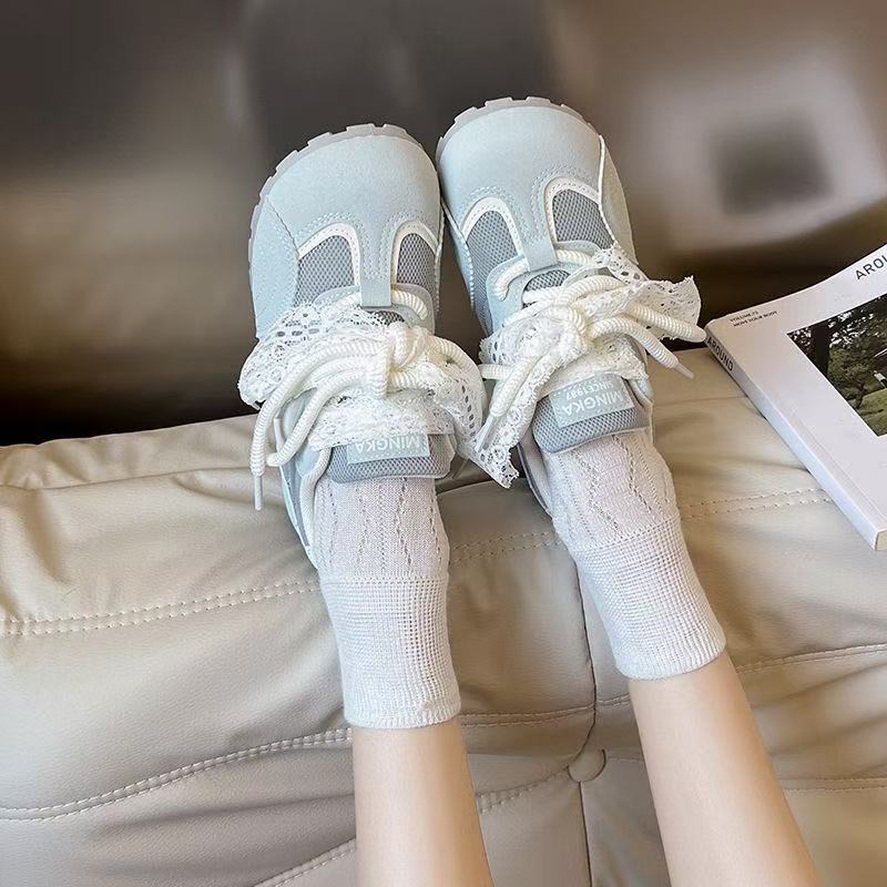 Damen Sneaker mit eleganten Spitzenakzenten und komfortabler Dämpfung Heidi Mode - Image 4