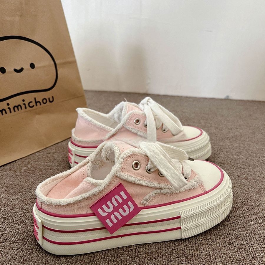 Damen Sneaker mit flauschiger Oberflächenstruktur und trendiger Blocksohle Heidi Mode - Image 7