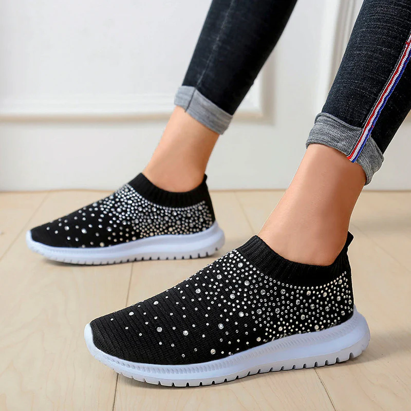 Damen Sneaker mit funkelnden Strassdetails Heidi Mode - Image 3