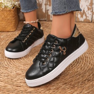 Damen Sneaker mit gesteppter Oberflächenstruktur und stilvollen Akzenten Heidi Mode - Image 2