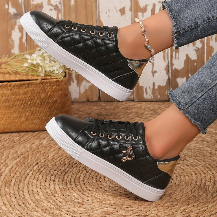 Damen Sneaker mit gesteppter Oberflächenstruktur und stilvollen Akzenten Heidi Mode - Image 3