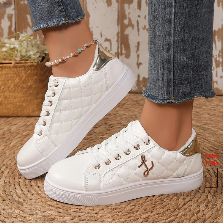 Damen Sneaker mit gesteppter Oberflächenstruktur und stilvollen Akzenten Heidi Mode - Image 5