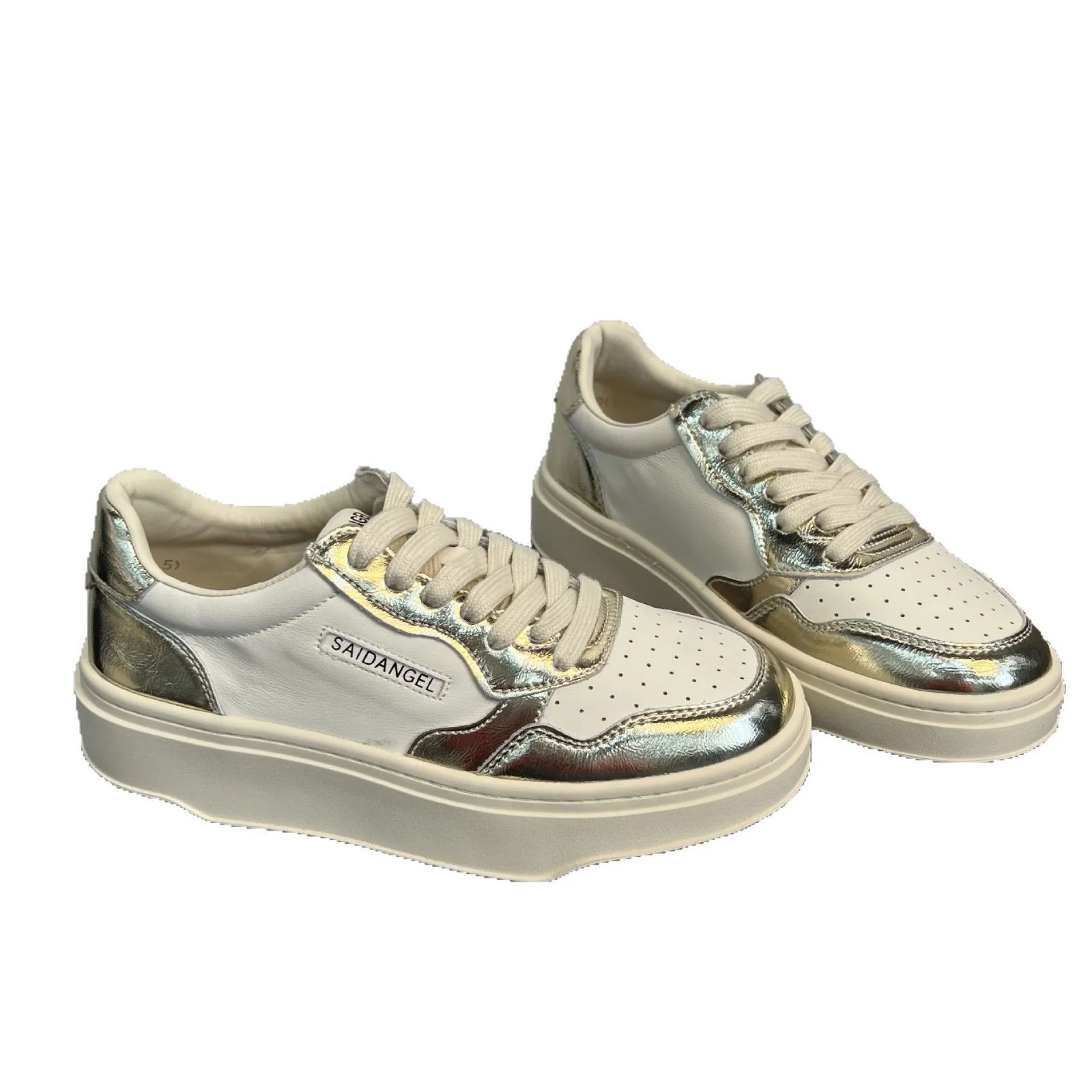 Damen Sneaker mit glänzendem Obermaterial und dämpfender Sohle Heidi Mode - Image 5