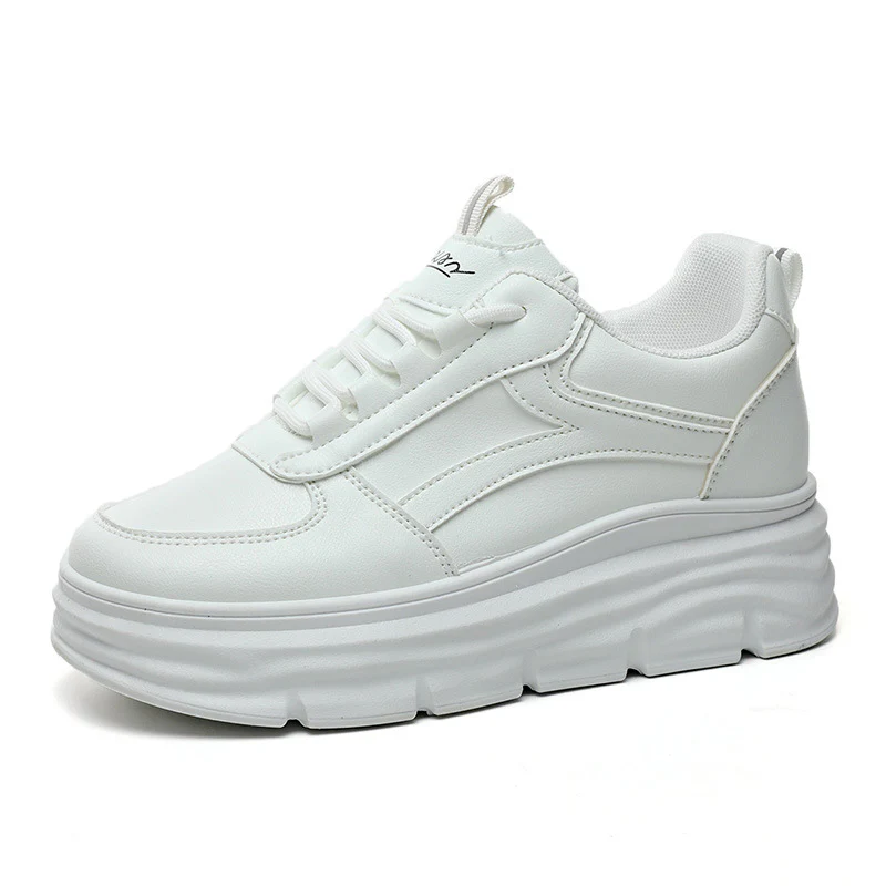 Damen Sneaker mit hochgezogenem Sohlenprofil und atmungsaktiver Oberflächenstruktur Heidi Mode - Image 5