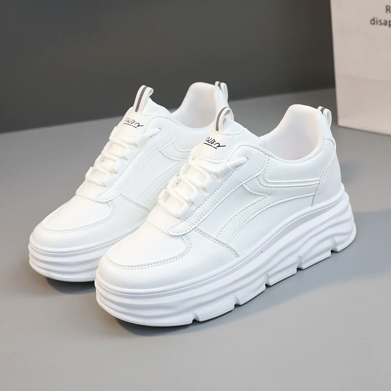 Damen Sneaker mit hochgezogenem Sohlenprofil und atmungsaktiver Oberflächenstruktur Heidi Mode - Image 8