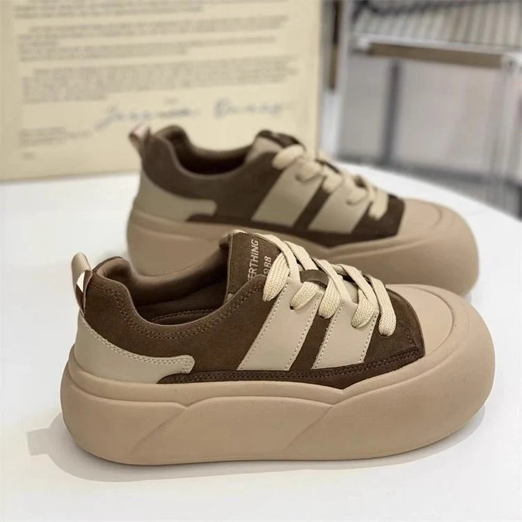 Damen Sneaker mit hoher Profilsohle und atmungsaktiver Obermaterialstruktur Heidi Mode - Image 2