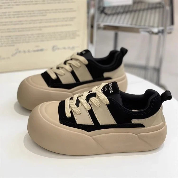 Damen Sneaker mit hoher Profilsohle und atmungsaktiver Obermaterialstruktur Heidi Mode - Image 3