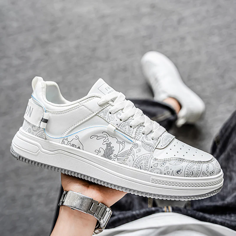 Damen Sneaker mit kunstvollem Design und atmungsaktivem Obermaterial Heidi Mode - Image 3