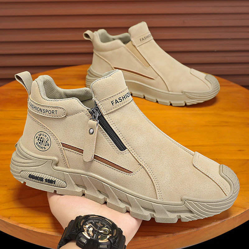 Damen Sneaker mit modischem Reißverschluss und atmungsaktivem Futter Heidi Mode - Image 4