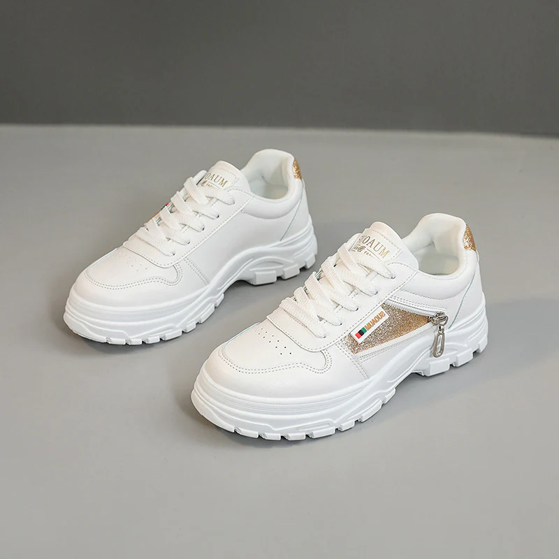 Damen Sneaker mit modischem Reißverschluss und gepolstertem Innenfutter Heidi Mode - Image 2