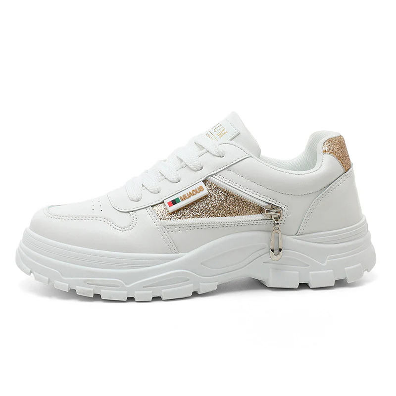 Damen Sneaker mit modischem Reißverschluss und gepolstertem Innenfutter Heidi Mode - Image 6