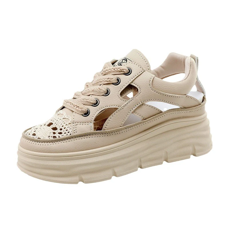 Damen Sneaker mit perforierter Mesh-Oberfläche und dämpfendem Sohlenprofil Heidi Mode - Image 5