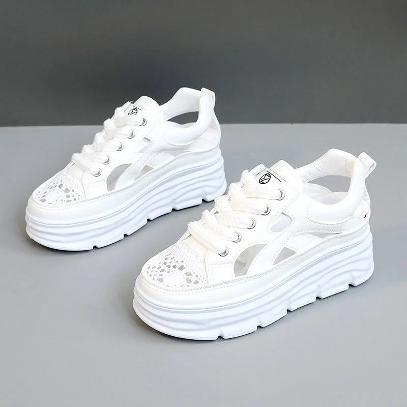Damen Sneaker mit perforierter Mesh-Oberfläche und dämpfendem Sohlenprofil Heidi Mode - Image 7