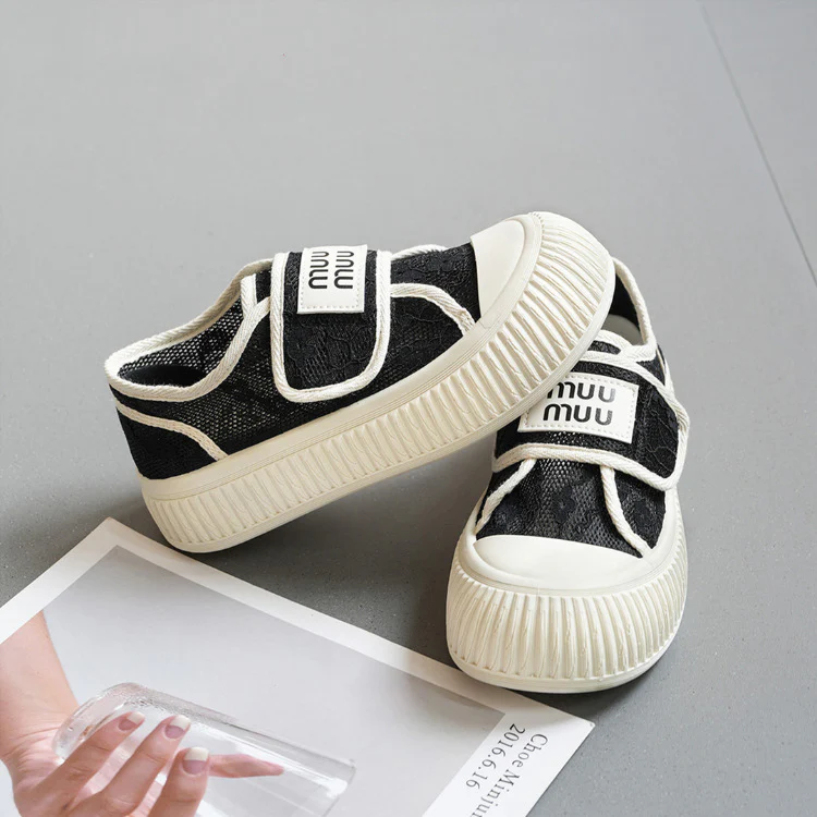 Damen Sneaker mit praktischem Klettverschluss und atmungsaktiver Obermaterialstruktur Heidi Mode - Image 3