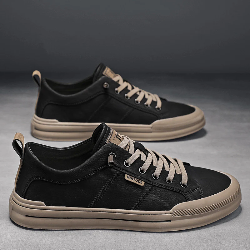 Damen Sneaker mit robustem Lederobermaterial und flexibler Laufsohle Heidi Mode - Image 3