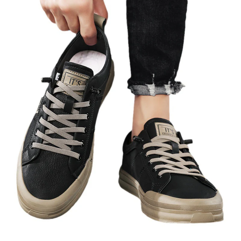Damen Sneaker mit robustem Lederobermaterial und flexibler Laufsohle Heidi Mode - Image 4