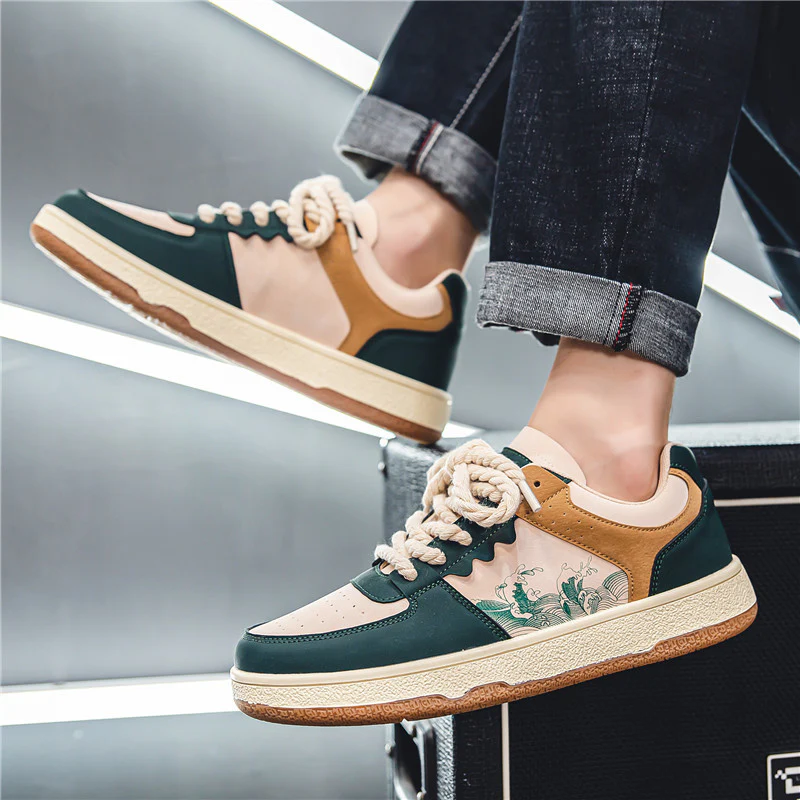 Damen Sneaker mit trendigem Design und hochwertiger Leder-Oberfläche Heidi Mode - Image 2