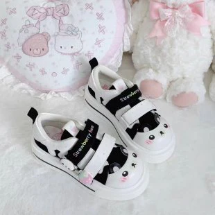 Damen Sneaker mit verspielten Tiermotiven und doppeltem Klettverschluss Heidi Mode - Image 5