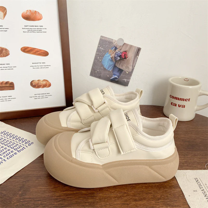 Damen Sneaker mit verstellbarem Klettverschluss und dicker Sohle Heidi Mode - Image 3