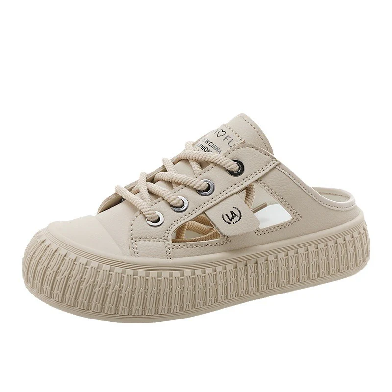 Damen Sneaker-Pantoletten mit atmungsaktiver Mesh-Oberfläche und rutschfester Sohle Heidi Mode - Image 5