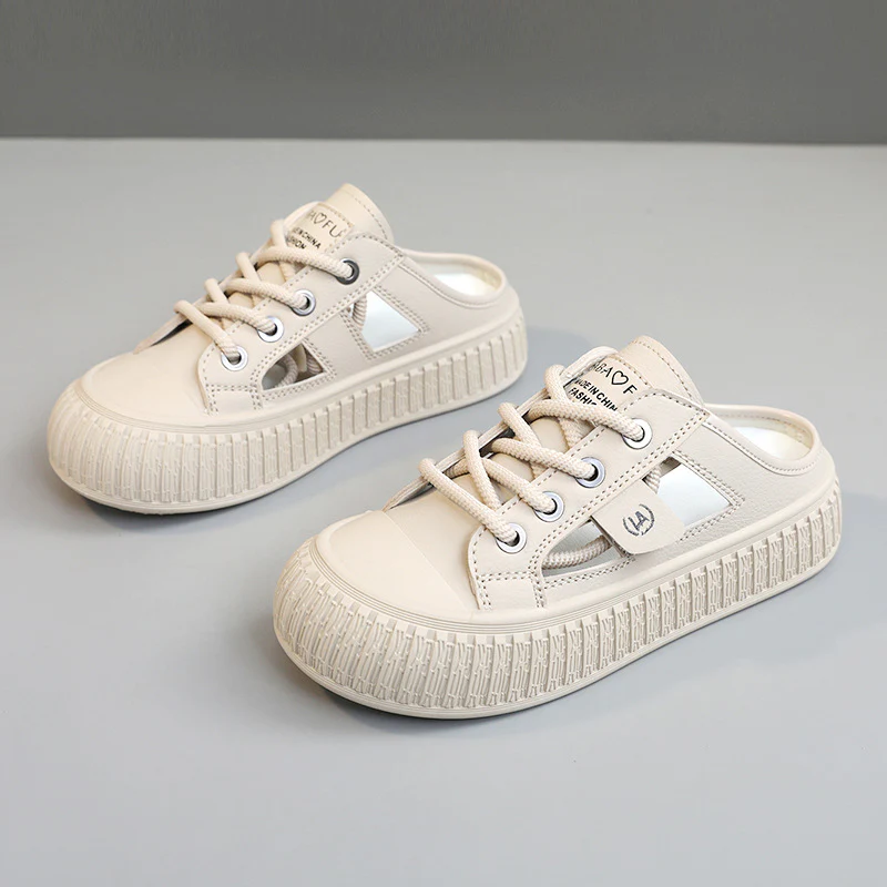 Damen Sneaker-Pantoletten mit atmungsaktiver Mesh-Oberfläche und rutschfester Sohle Heidi Mode - Image 6