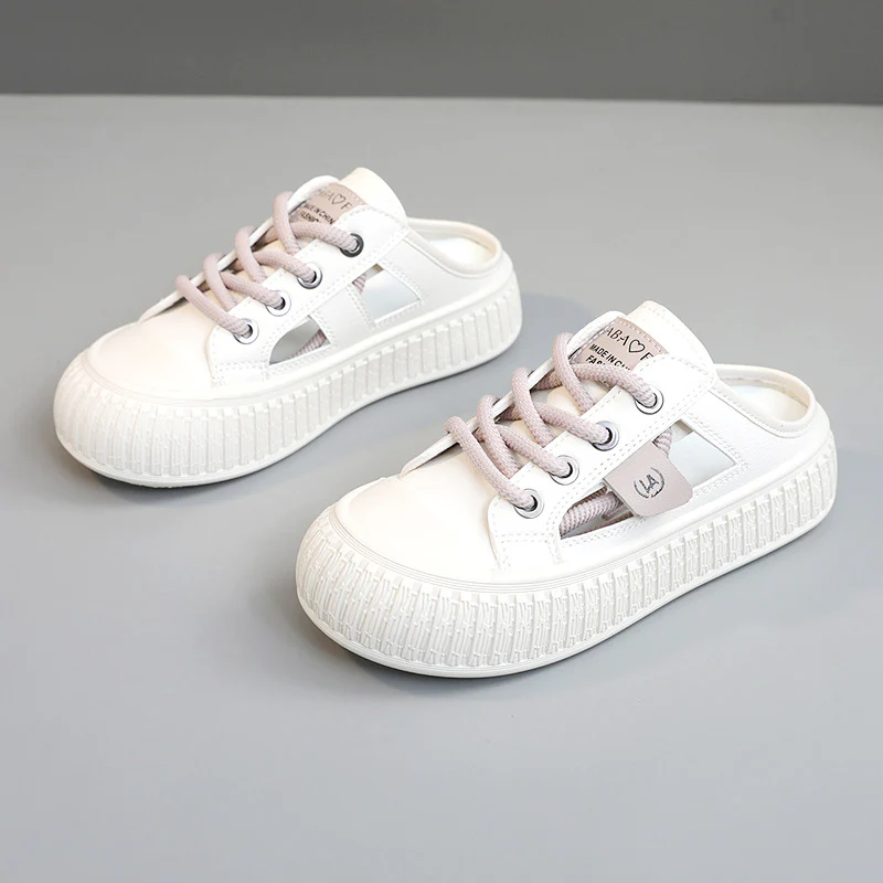 Damen Sneaker-Pantoletten mit atmungsaktiver Mesh-Oberfläche und rutschfester Sohle Heidi Mode - Image 7