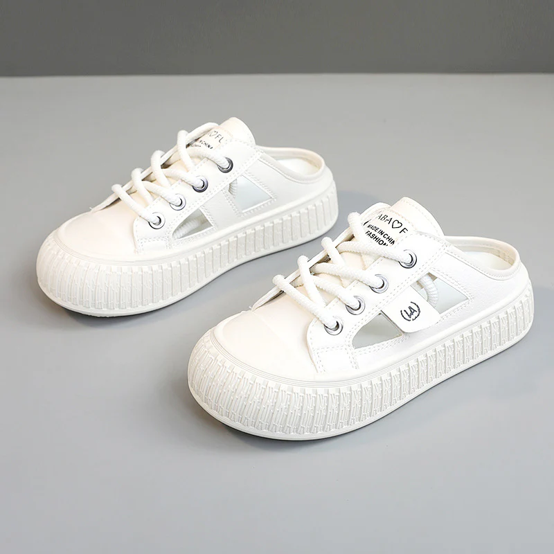 Damen Sneaker-Pantoletten mit atmungsaktiver Mesh-Oberfläche und rutschfester Sohle Heidi Mode - Image 8