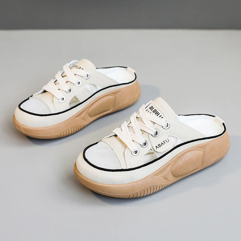 Damen Sneaker Slipper mit atmungsaktiver Mesh-Struktur und bequemer Sohle Heidi Mode - Image 2