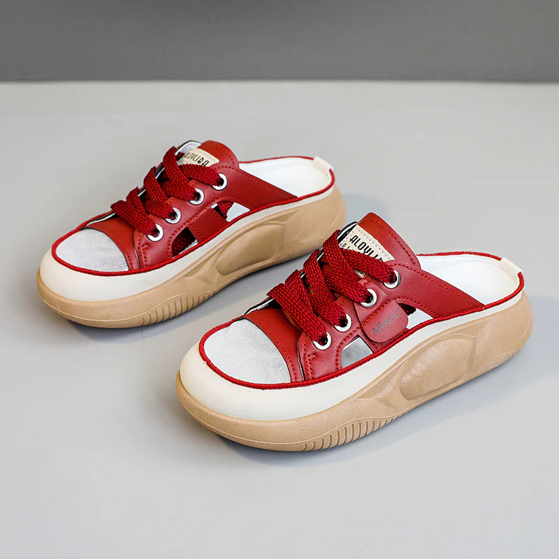 Damen Sneaker Slipper mit atmungsaktiver Mesh-Struktur und bequemer Sohle Heidi Mode - Image 8