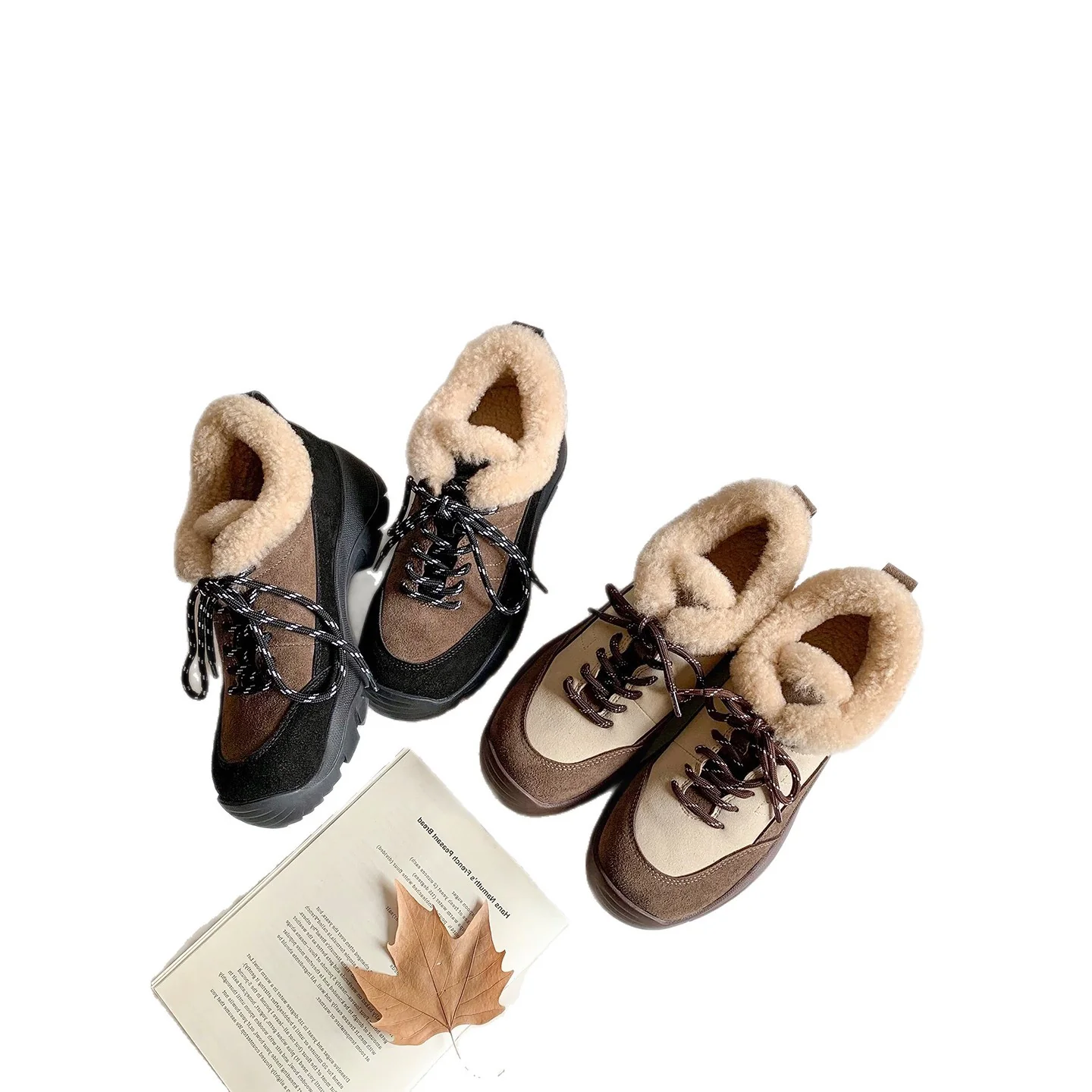 Damen Sneaker-Stiefel mit gemütlichem Strickschaf Heidi Mode - Image 5