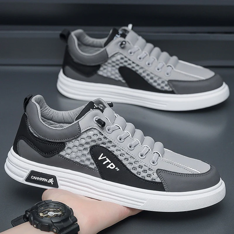 Damen Sneakers aus atmungsaktivem Mesh und robustem Leder Heidi Mode - Image 3