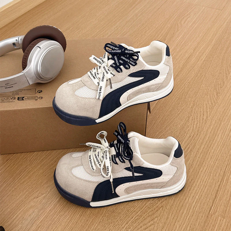 Damen Sneakers im einzigartigen Retro-Design mit hochwertigem Wildleder und atmungsaktiver Mesh-Oberfläche Heidi Mode - Image 6