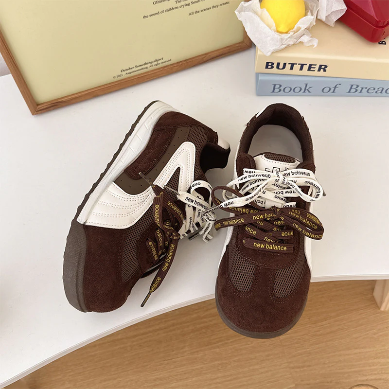 Damen Sneakers im einzigartigen Retro-Design mit hochwertigem Wildleder und atmungsaktiver Mesh-Oberfläche Heidi Mode - Image 7